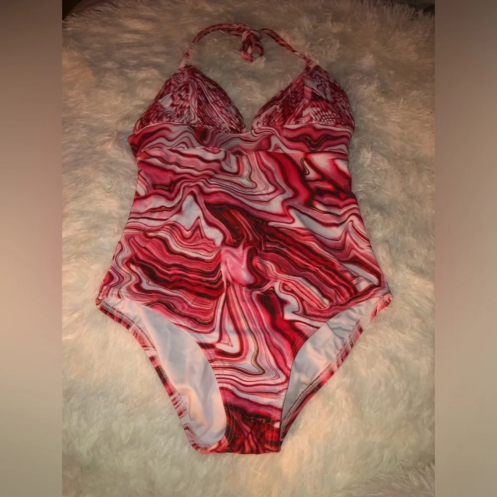 Stylish Dark Pink/ Pink One Piece